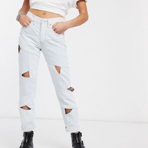 NEW Levi's | 501 Cropped Cutout Jeans